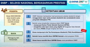 Tanya Jawab & Informasi SNBP lengkap tahun 2026